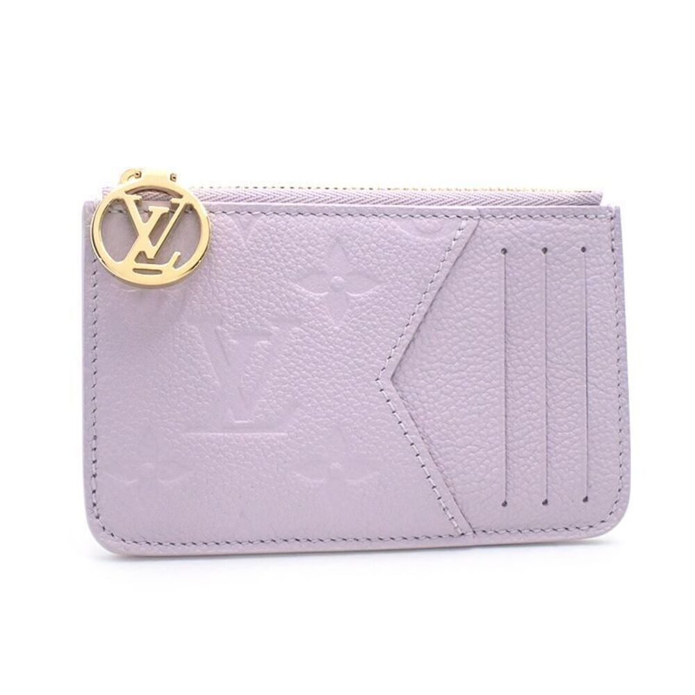 Louis Vuitton Portecartoromie Monogram Empreinte Misty Wallet Leather Purple